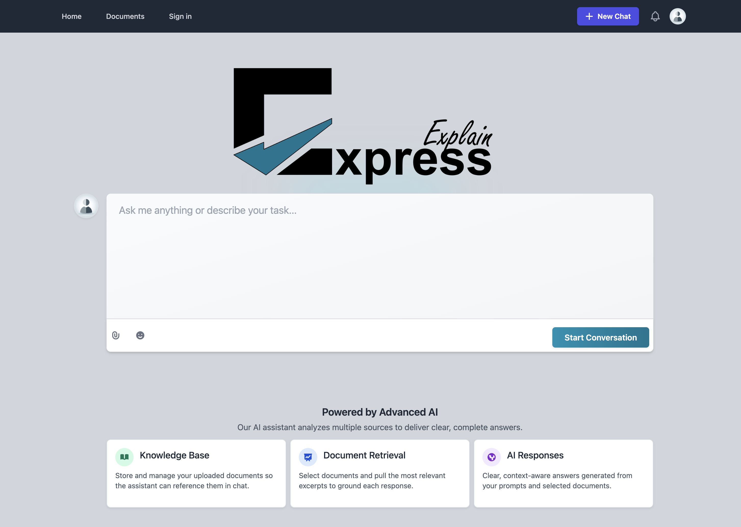 Express Explain screenshot